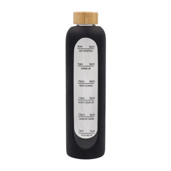 Бутылка из боросиликатного стекла Richmond объемом 1100 мл, черного цвета NTEU18-586002