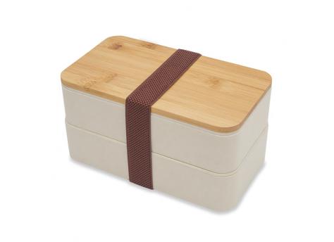 Двухъярусный ланч-бокс Victor, бежевый NTEU18-502393