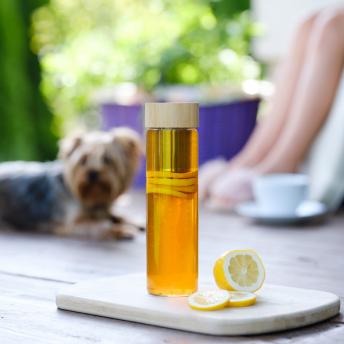 Стеклянная бутылка Gourmet 600 мл с ситечком NTEU18-57669