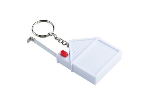 Брелок с лентой-рулеткой длиной 2 м, белый NTEU18-58265