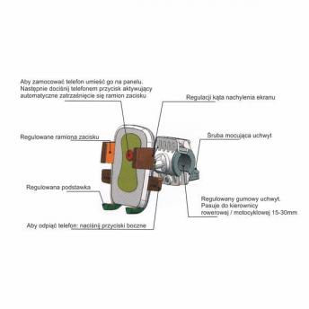 Держатель для мобильного телефона на велосипед Cellsteady, черный NTEU18-57864