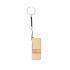 Брелок из бамбука с подставкой для телефона, бежевый NTEU18-172508