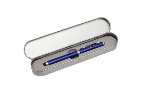 Шариковая ручка Supreme с лазерным указателем - 4 в 1, синяя NTEU18-57490