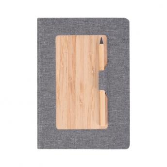 Блокнот Baines, серый NTEU18-530759