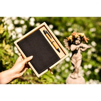 Блокнот Porto с шариковой ручкой, черный NTEU18-57546