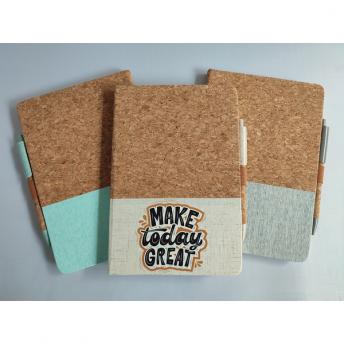 Набор блокнот с ручкой Tossa, бежевый NTEU18-537628