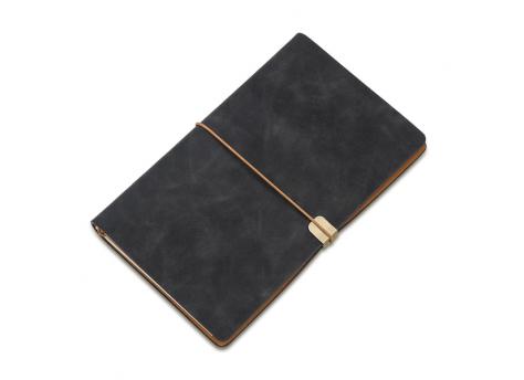 Блокнот в ретро-стиле Viaje, черного цвета NTEU18-502354