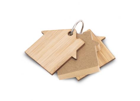 Брелок Homeland из бамбука с блоком для заметок, бежевый NTEU18-238346