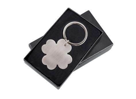 Брелок с четырехлистным клевером, серебряный NTEU18-57776