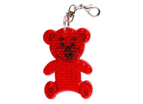 Светоотражающий брелок Teddy, красный NTEU18-58271