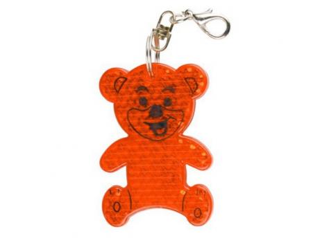Светоотражающий брелок Teddy, оранжевый NTEU18-58272