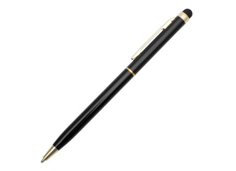 Шариковая ручка Touch Tip из золотого алюминия, черная NTEU18-57842