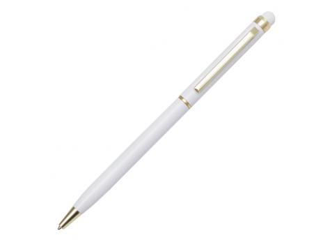 Шариковая ручка Touch Tip Gold из алюминия, белая NTEU18-56948
