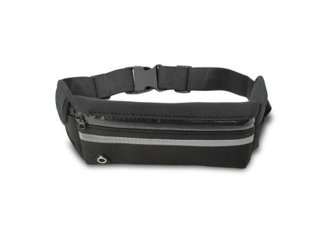 Спортивная поясная сумка Allget с держателем для бутылки, черная NTEU18-238344