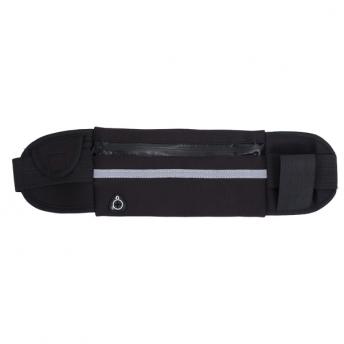 Спортивная поясная сумка Allget с держателем для бутылки, черная NTEU18-238344