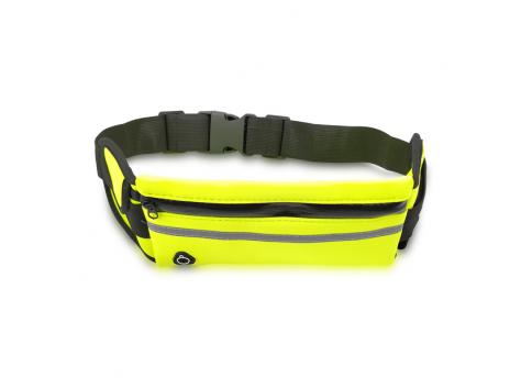 Спортивная поясная сумка Allget с держателем для бутылки, желтая NTEU18-238345