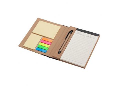 Блокнот Kraft Paper со стикерами, черный/бежевый NTEU18-57080