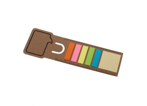 Закладка-линейка с набором стикеров, бежевая NTEU18-57461