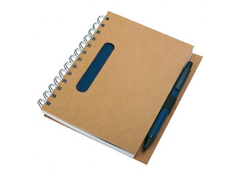 Блокнот Envivo с шариковой ручкой, темно-синий/бежевый NTEU18-57205