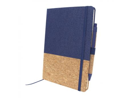 Корковый блокнот формата А5 с шариковой ручкой | Layla NTEU2-428998