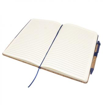 Корковый блокнот формата А5 с шариковой ручкой | Layla NTEU2-428998