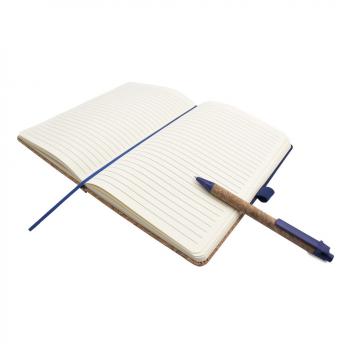 Корковый блокнот формата А5 с шариковой ручкой | Layla NTEU2-428998