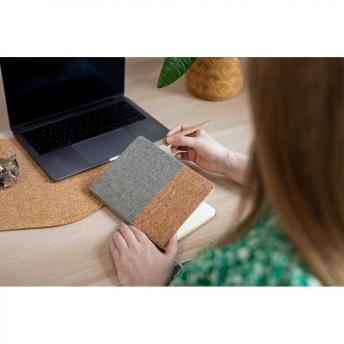 Корковый блокнот формата А5 с шариковой ручкой | Layla NTEU2-428998