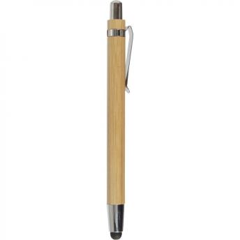 Шариковая ручка из бамбука со стилусом NTEU2-427664