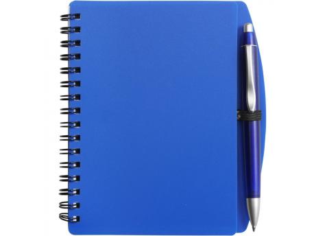 Блокнот примерно формата А6 с шариковой ручкой NTEU2-428172