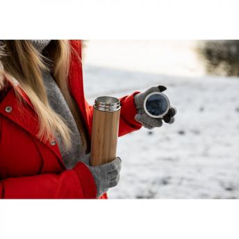 Бамбуковый термос 500 мл с ситом и дисплеем температуры Georgia NTEU2-433555