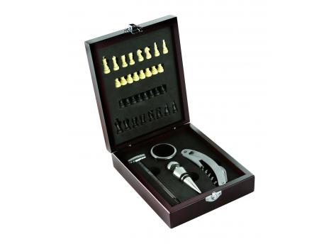 Набор для вина с шахматами, 5 предметов NTEU2-430101