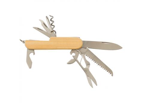 Многофункциональный инструмент 9 элементов, складной нож, брелок. NTEU2-430086