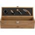 Набор для вина из бамбука, 4 шт., винный ящик 1 шт. NTEU2-430115