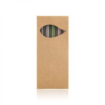 Домашний набор стеклянных многоразовых питьевых трубочек B'RIGHT, 4 шт., в комплекте щетка для чистки с пластиной для персонализации | Lea NTEU2-534485