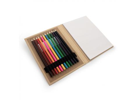 Набор цветных карандашей и блокнот "Fun & School" | Paddy NTEU2-590267