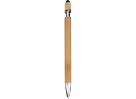 Шариковая ручка из бамбука со стилусом NTEU2-590047