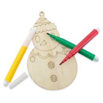 Деревянное украшение "HAPPY XMAS" NTEU3-99964