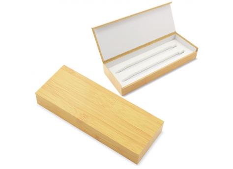 Пенал для ручек с отделкой из бамбука "RONY", 2 шт. NTEU3-100105