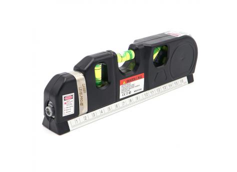 Лазерный уровень Кёльн с рулеткой 3,0 м, черный