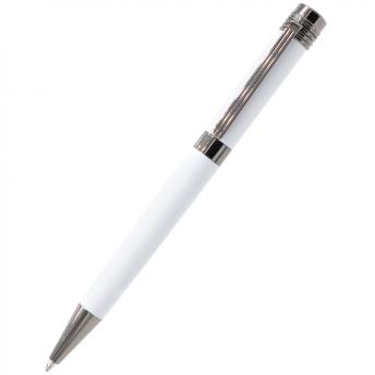 Ручка Senator в коробке Cradle белой с позолотой, белая