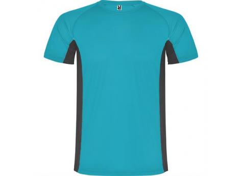 Спортивная футболка SHANGHAI мужская, БИРЮЗОВЫЙ/ТЕМНЫЙ ГРАФИТ 2XL