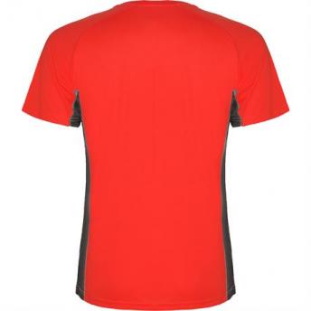 Спортивная футболка SHANGHAI мужская, КРАСНЫЙ/ТЕМНЫЙ ГРАФИТ 2XL