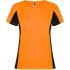 Спортивная футболка SHANGHAI WOMAN женская, ФЛУОРЕСЦЕНТНЫЙ ОРАНЖЕВЫЙ/ЧЕРНЫЙ S