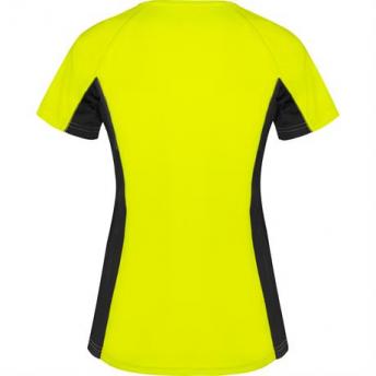 Спортивная футболка SHANGHAI WOMAN женская, ФЛУОРЕСЦЕНТНЫЙ ЖЕЛТЫЙ/ЧЕРНЫЙ L