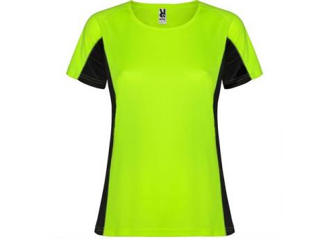Спортивная футболка SHANGHAI WOMAN женская, ФЛУОРЕСЦЕНТНЫЙ ЗЕЛЕНЫЙ/ЧЕРНЫЙ 2XL