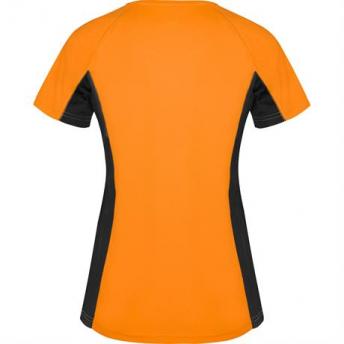 Спортивная футболка SHANGHAI WOMAN женская, ФЛУОРЕСЦЕНТНЫЙ ОРАНЖЕВЫЙ/ЧЕРНЫЙ 2XL