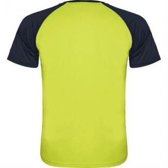 Спортивная футболка INDIANAPOLIS мужская, ФЛУОРЕСЦЕНТНЫЙ ЖЕЛТЫЙ/МОРСКОЙ СИНИЙ S