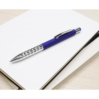 Ручка металлическая Party софт-тач, тёмно-синяя