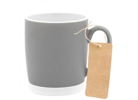 Кружка Make Me To Go, серая/белая с биркой