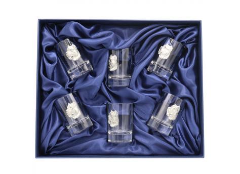 Новогодний набор стопок для водки "Друг человека" 6176